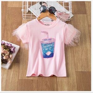 Mermaid Sequin Shirt (pink)